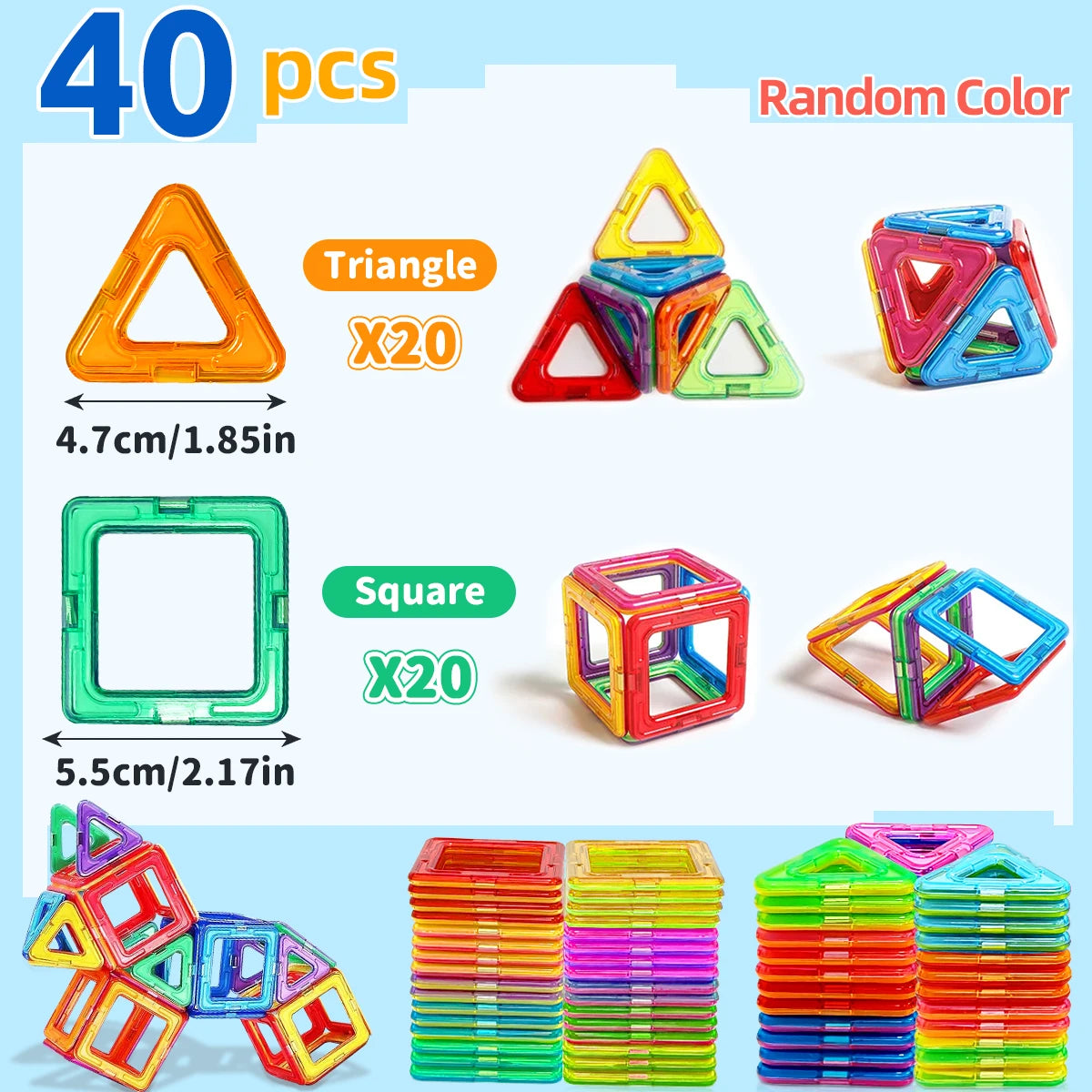 Magnetic Building Tiles (3 and up)