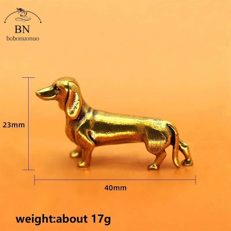 Copper Dachshund Statue