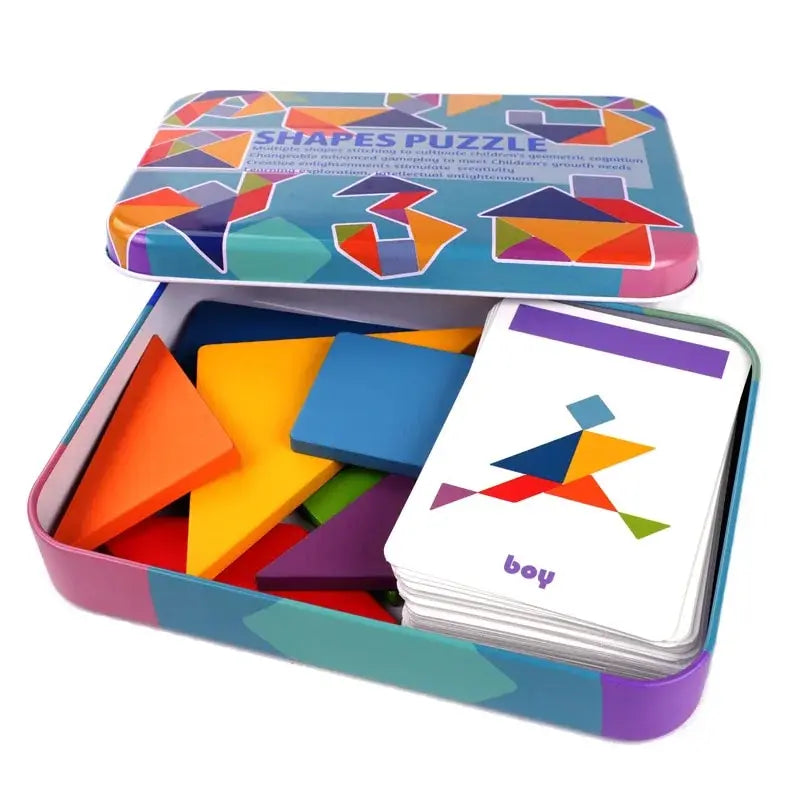 Wooden Tangram Puzzle (3 and up)