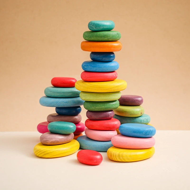 Rainbow Stacking Stones (2 and up)