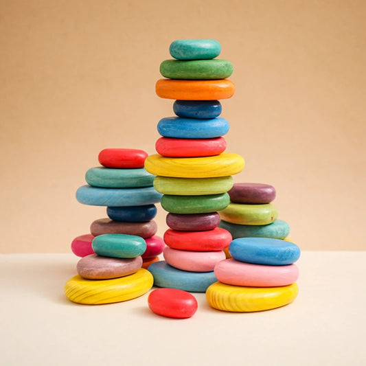 Rainbow Stacking Stones (2 and up)