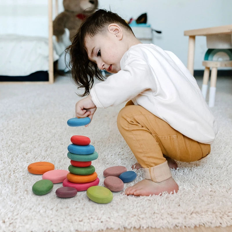 Rainbow Stacking Stones (2 and up)