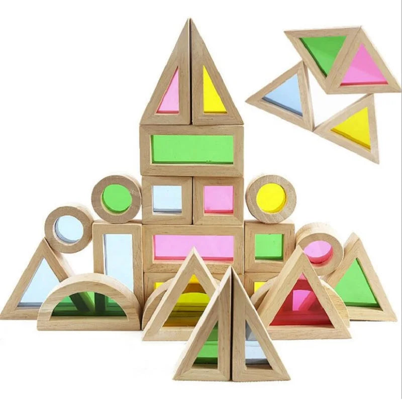 Rainbow Window Stacking Blocks (2years and up)