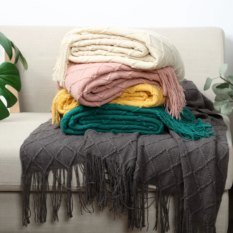 Large Knitted Throw