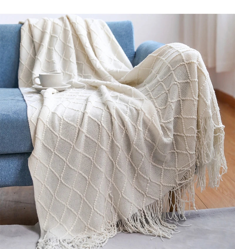 Large Knitted Throw
