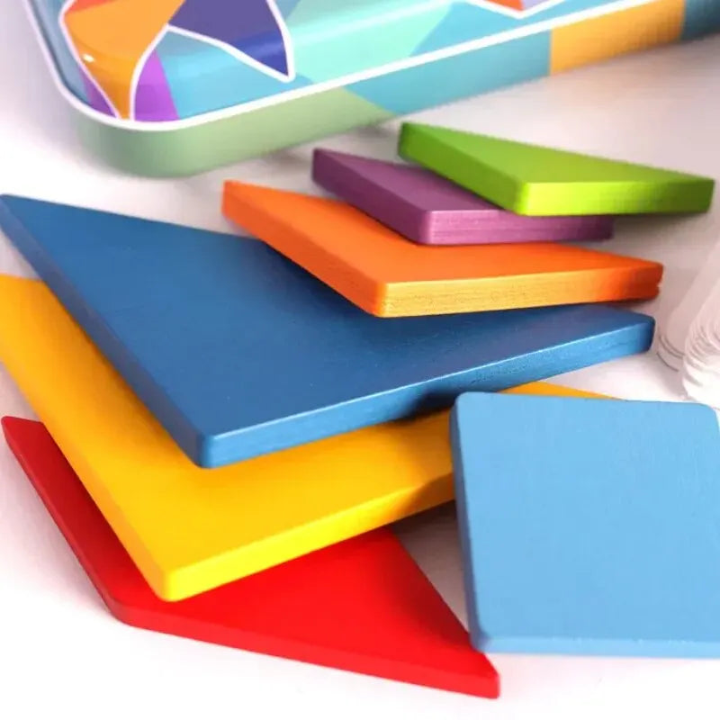 Wooden Tangram Puzzle (3 and up)