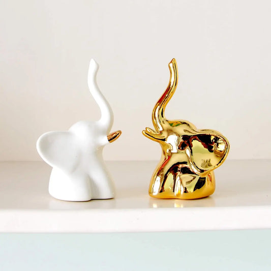 Mini Elephant Statues (Set of 2)