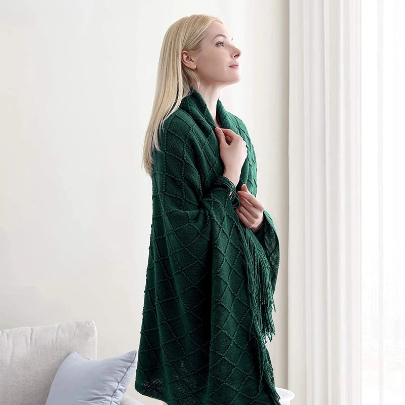 Large Knitted Throw