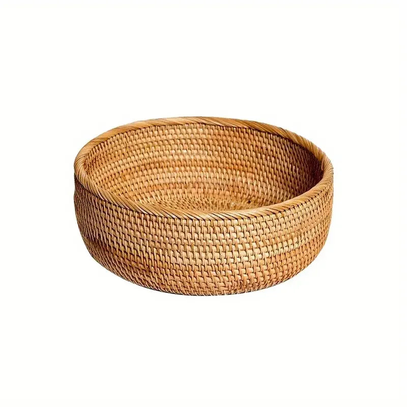 Hand-woven Rattan Wicker Basket