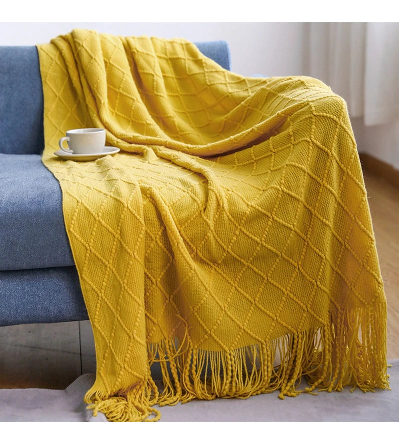 Large Knitted Throw