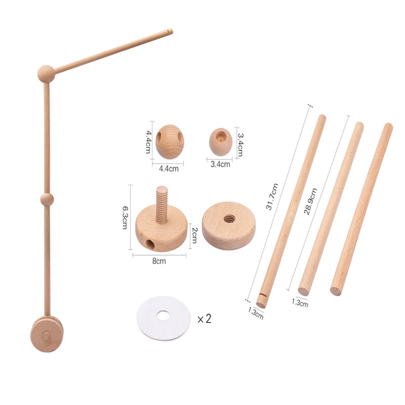 Wooden Crib Mobile (0 and up)