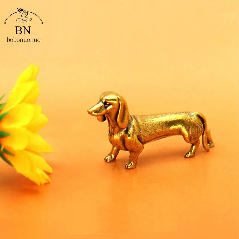 Copper Dachshund Statue