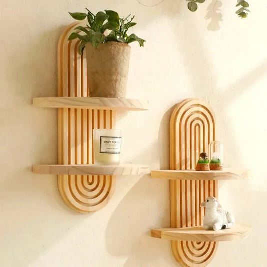Boho Wooden Shelves