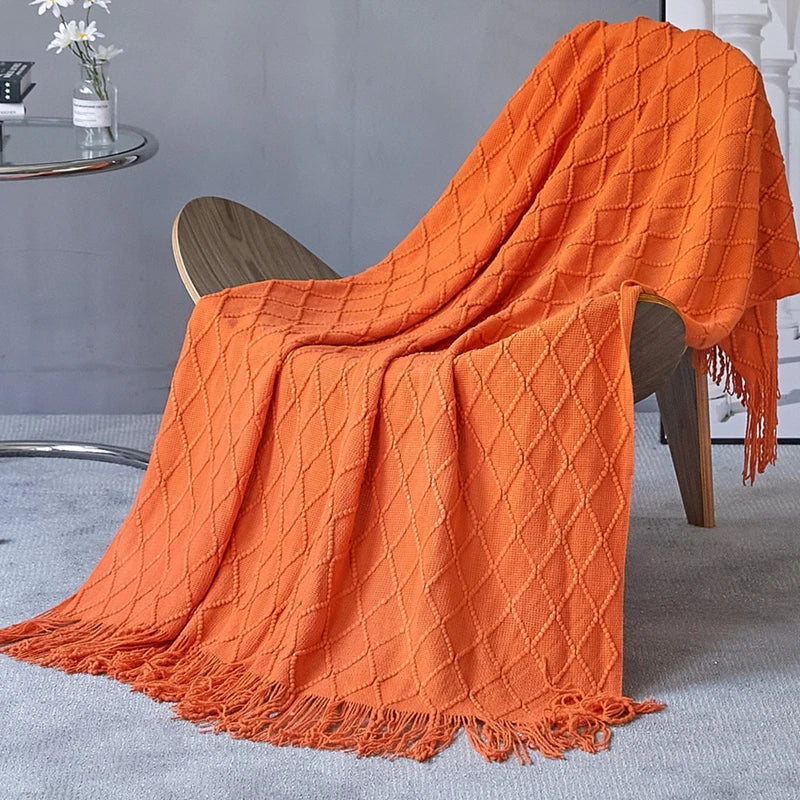 Large Knitted Throw