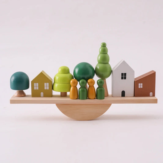 Wooden Stack and Balance Toy (24mo and up)