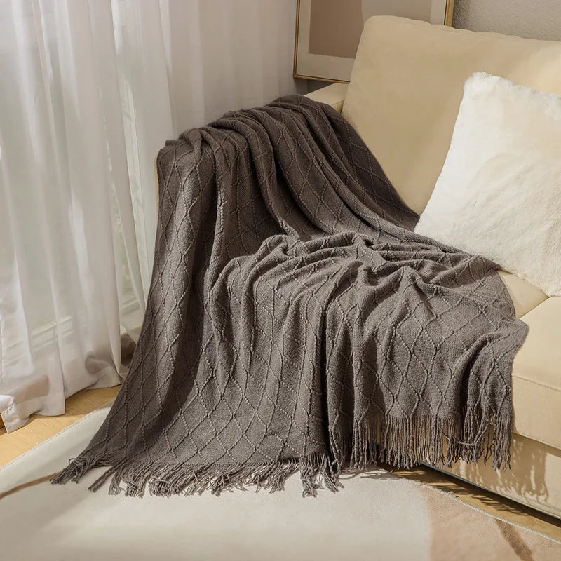 Large Knitted Throw