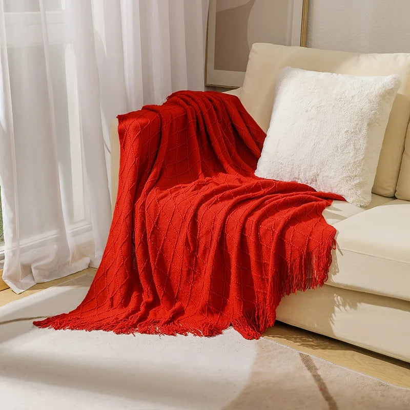 Large Knitted Throw