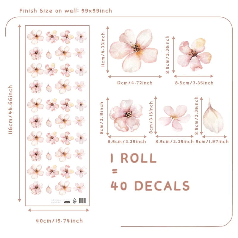 Pink Sakura Wall Decals