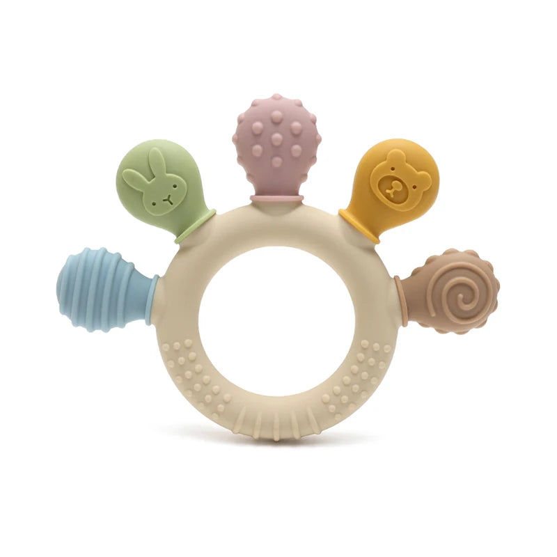 Silicone Teething Ring  (0-12mo)