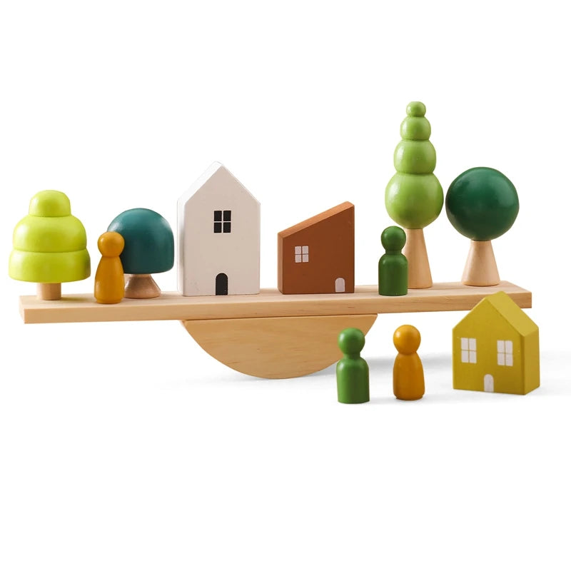 Wooden Stack and Balance Toy (24mo and up)