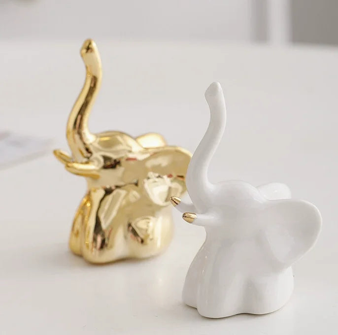 Mini Elephant Statues (Set of 2)