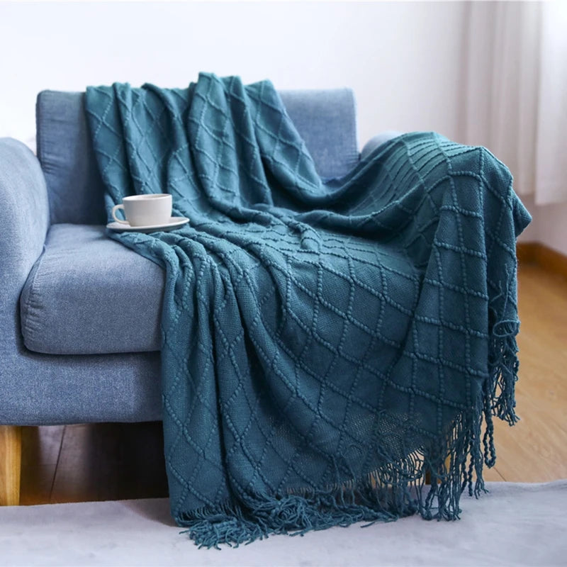 Large Knitted Throw