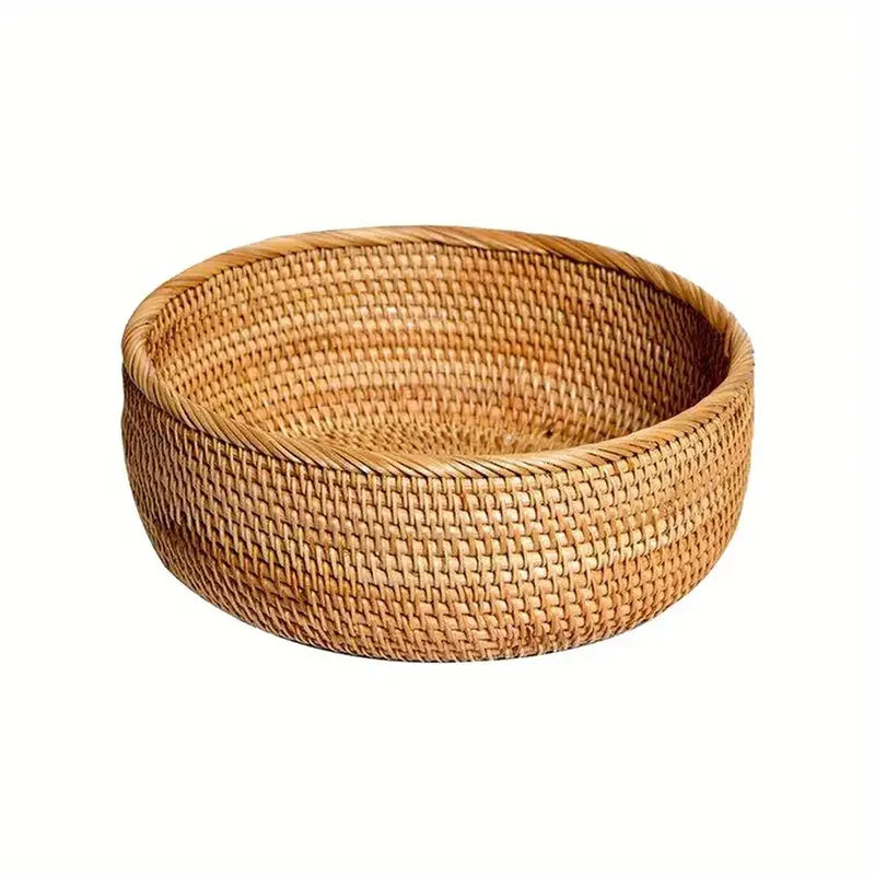 Hand-woven Rattan Wicker Basket