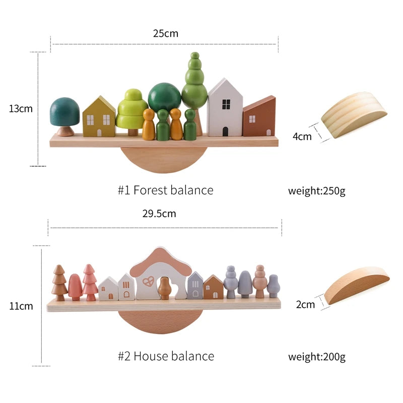 Wooden Stack and Balance Toy (24mo and up)