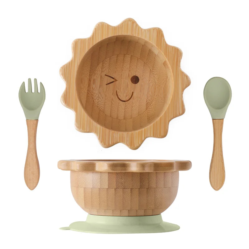 Bamboo and Silicone Dinner Set (6mo and up)