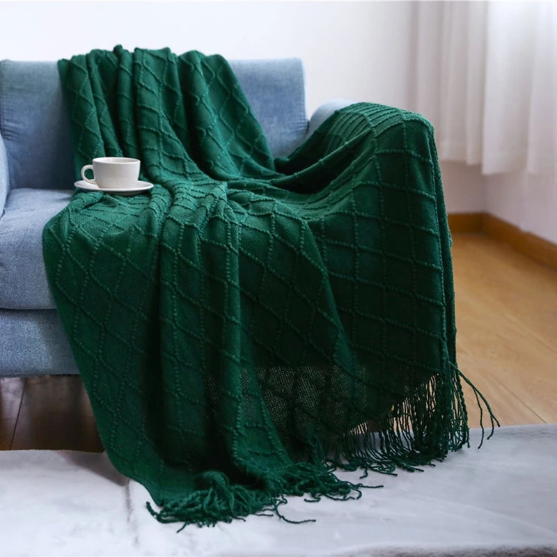 Large Knitted Throw