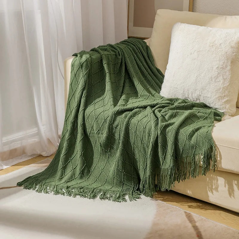 Large Knitted Throw