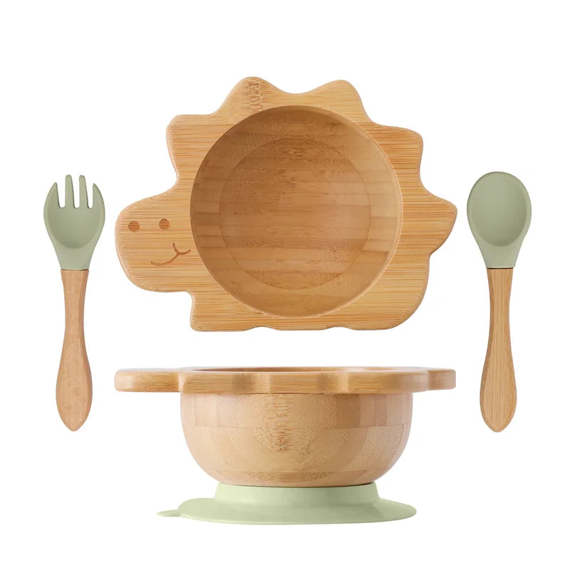 Bamboo and Silicone Dinner Set (6mo and up)