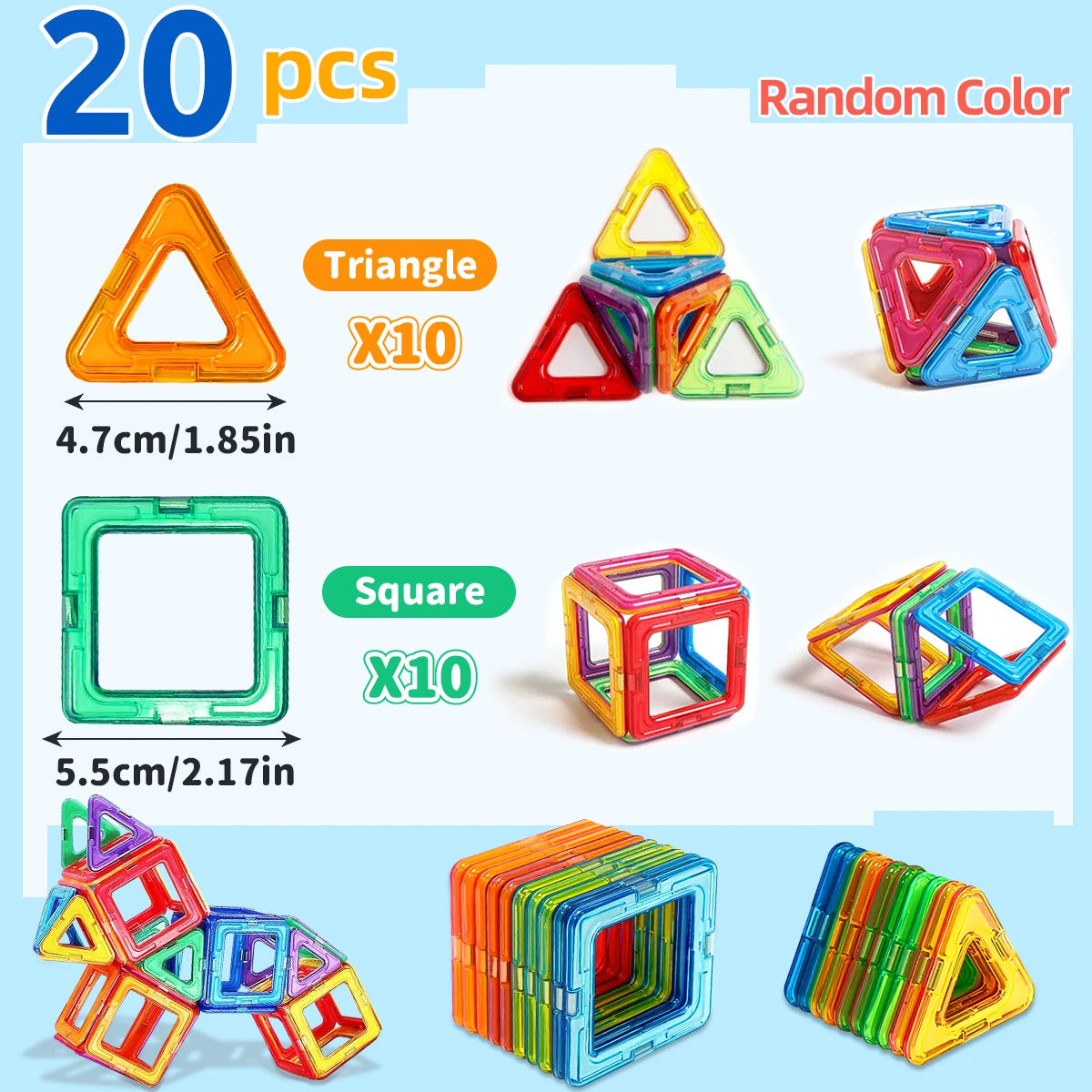 Magnetic Building Tiles (3 and up)