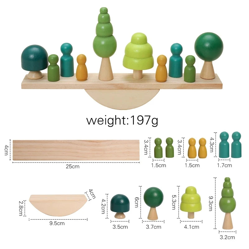 Wooden Stack and Balance Toy (24mo and up)